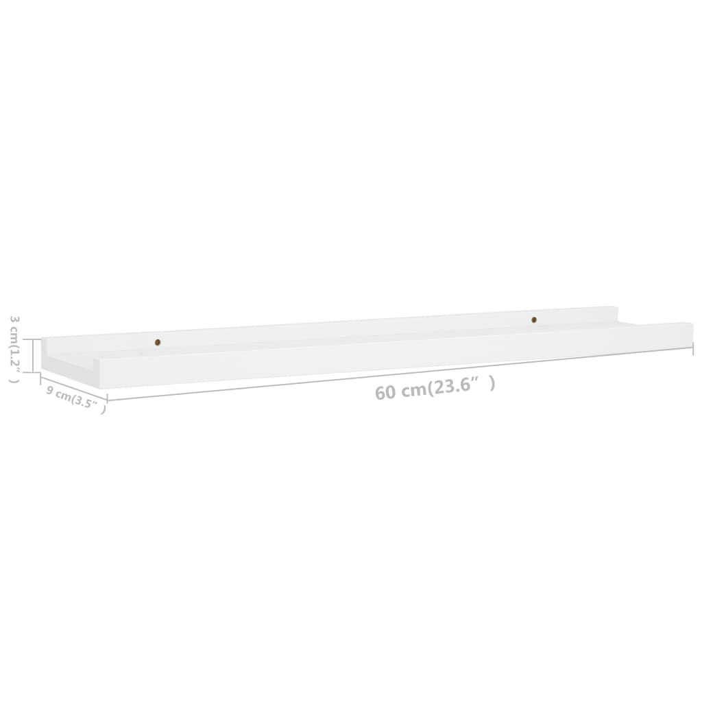 vidaXL Wall Shelves Floating Shelves Wall Mounted Display Shelves for Book