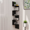 vidaXL Wall Corner Shelf 5-Tier Floating Shelf Wall Mounted Display Shelf