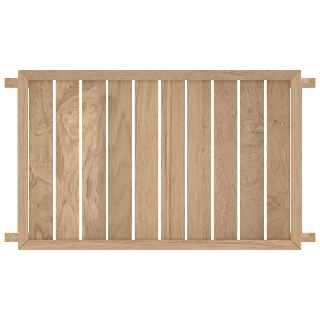 vidaXL Folding Tray 21.7"x13.8"x9.8" Solid Wood Teak