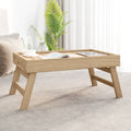 vidaXL Folding Tray 21.7"x13.8"x9.8" Solid Wood Teak