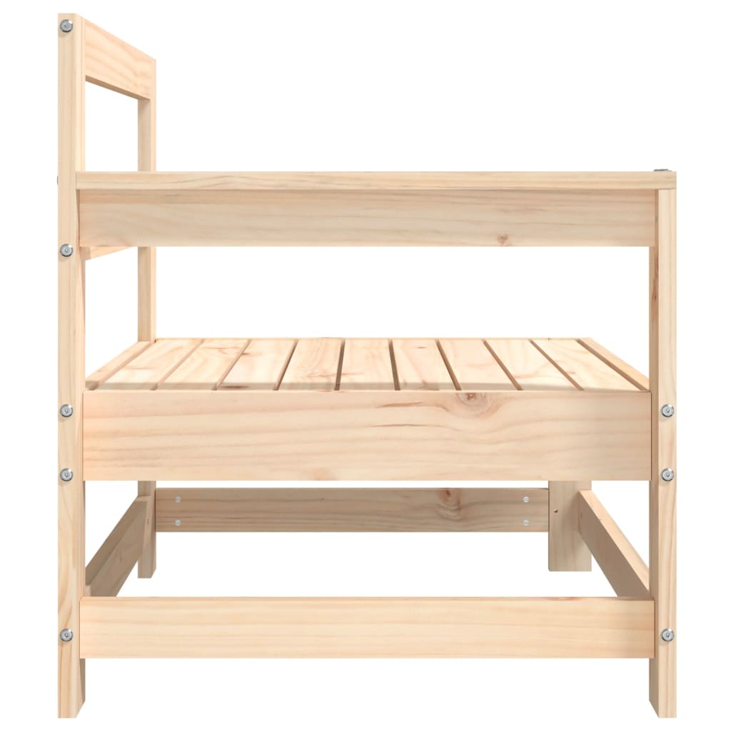 vidaXL Patio Corner Sofa Solid Wood Pine