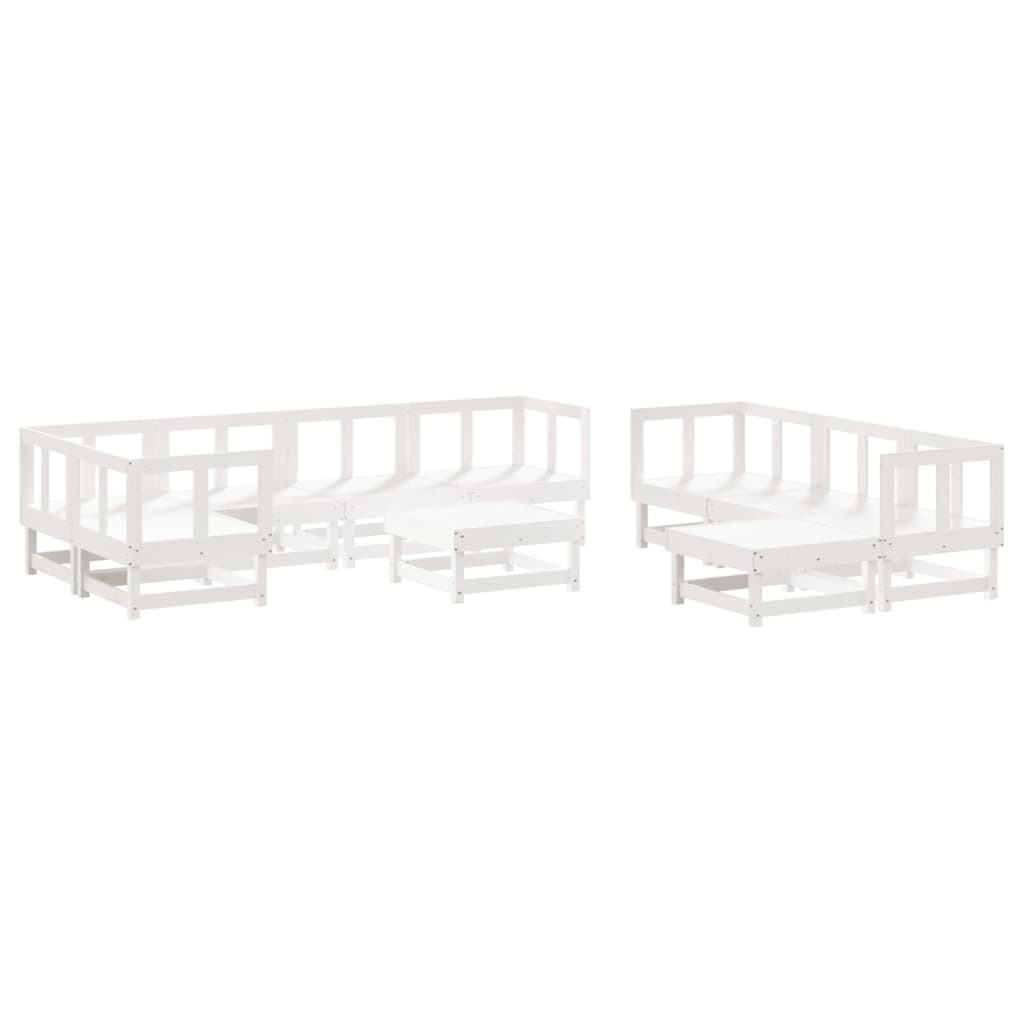 vidaXL Patio Lounge Set with Cushions Outdoor Conversation Set Solid Wood